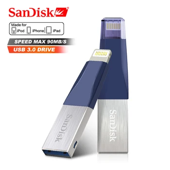 SanDisk USB Flash Drive128GB 64GB OTG USB3.0 SDIX40N Pen Drive 256GB fulger Stick USB pendrive pentru iPhone iPad iPod APPLE MFi