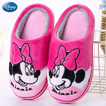 Disney pentru copii din bumbac papuci de toamna iarna calda non-alunecare de băieți și fete copilul acasă pantofi părinte-copil pantofi copii papuci