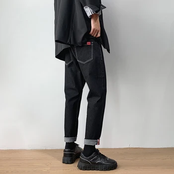 Stretch Blugi Skinny pentru Barbati 2020 Tendințele Modei de Iarnă Îmbrăcăminte Denim Plus Dimensiune Mens Slim Fit Pantaloni Dificultate Butonul Pantaloni