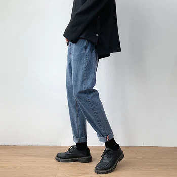 Stretch Blugi Skinny pentru Barbati 2020 Tendințele Modei de Iarnă Îmbrăcăminte Denim Plus Dimensiune Mens Slim Fit Pantaloni Dificultate Butonul Pantaloni